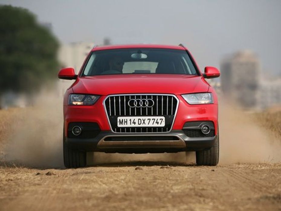 Audi Q3S in the dust