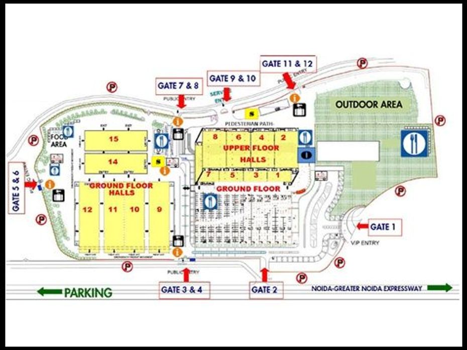 2014 Indian Auto Expo layout