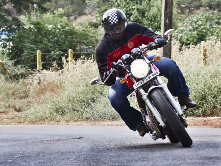 Royal Enfield Continental GT action pic