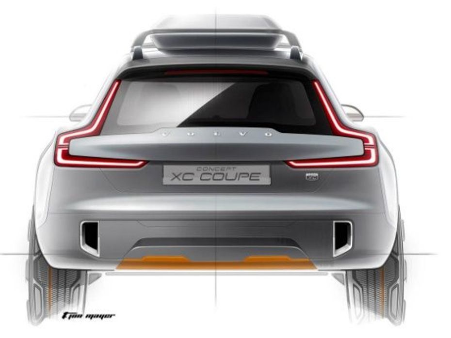 Volvo Concept XC Coupe rear sketch