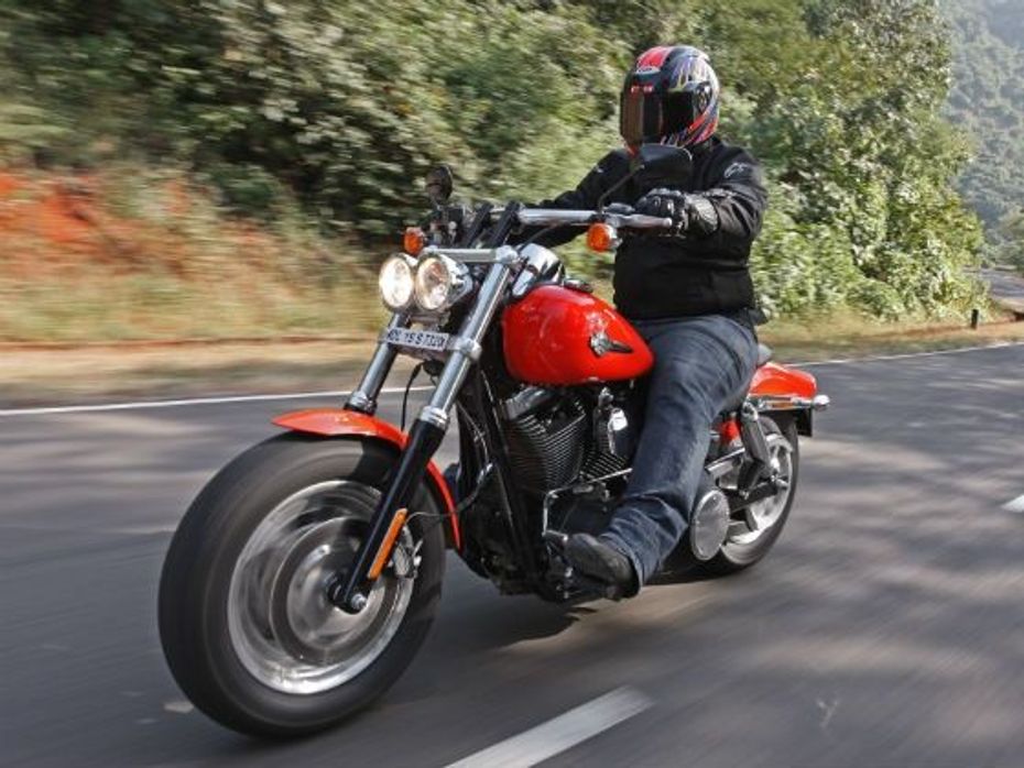 Harley-Davidson Fat Bob in action