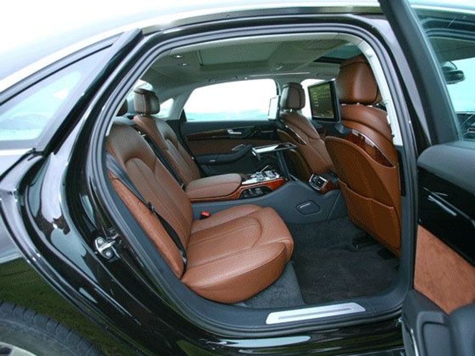 Audi A8 L rear seating