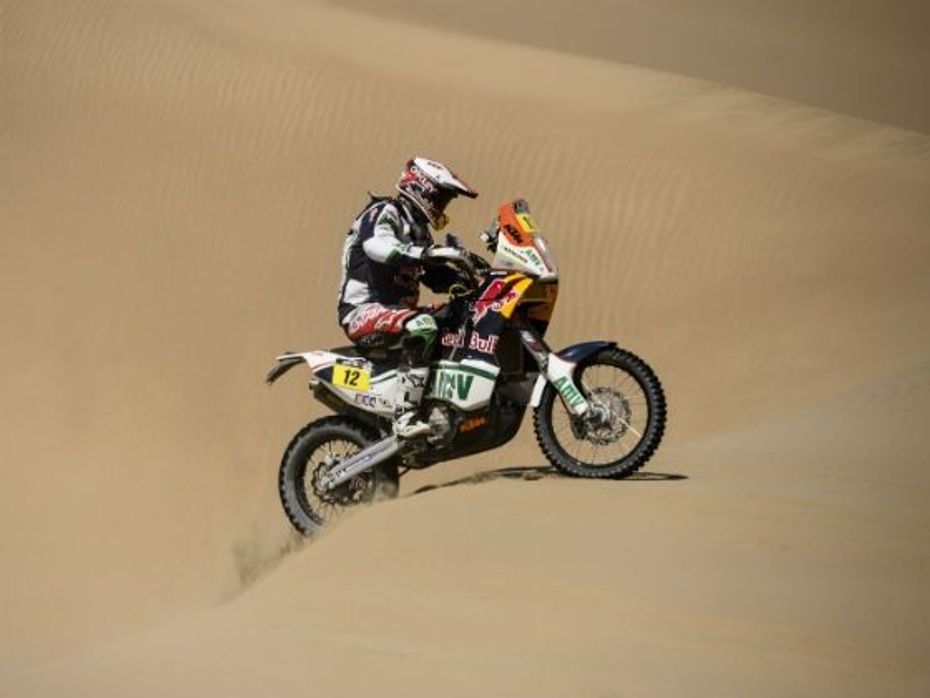 Joan Pedrero in action at 2013 Dakar Rally