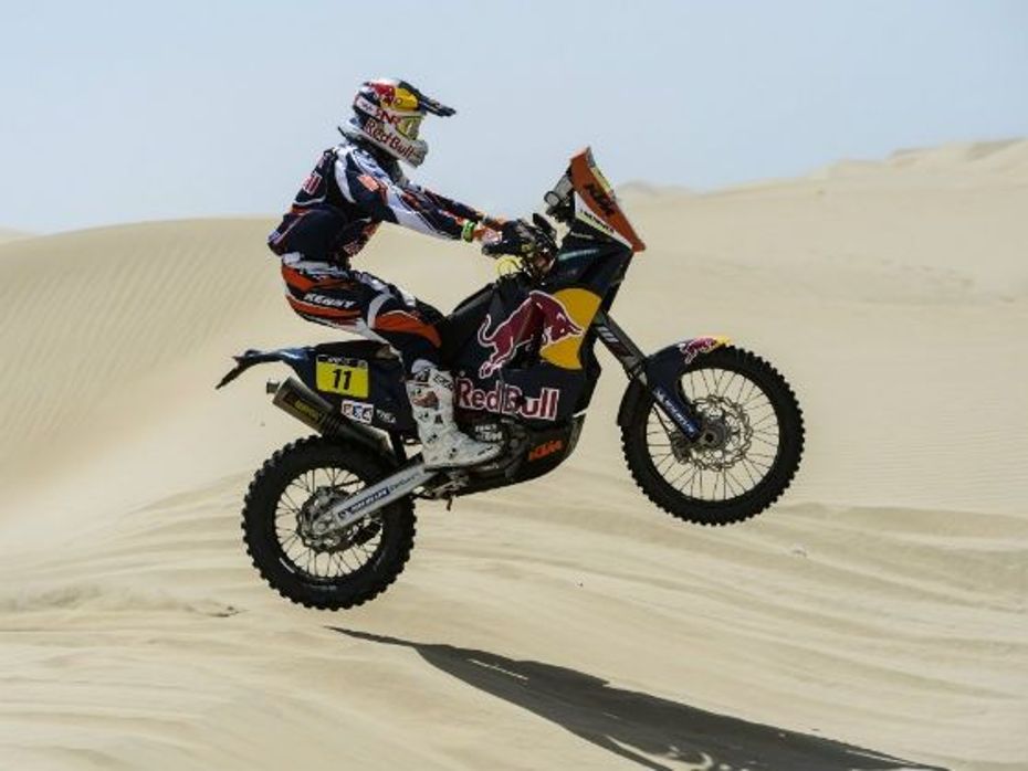 Ruben Faria in action at 2013 Dakar Rally