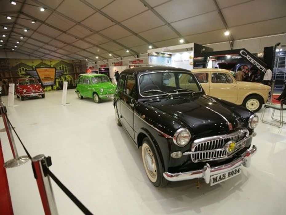 Vintage Fiats at the 2013 Mumbai International Motor Show