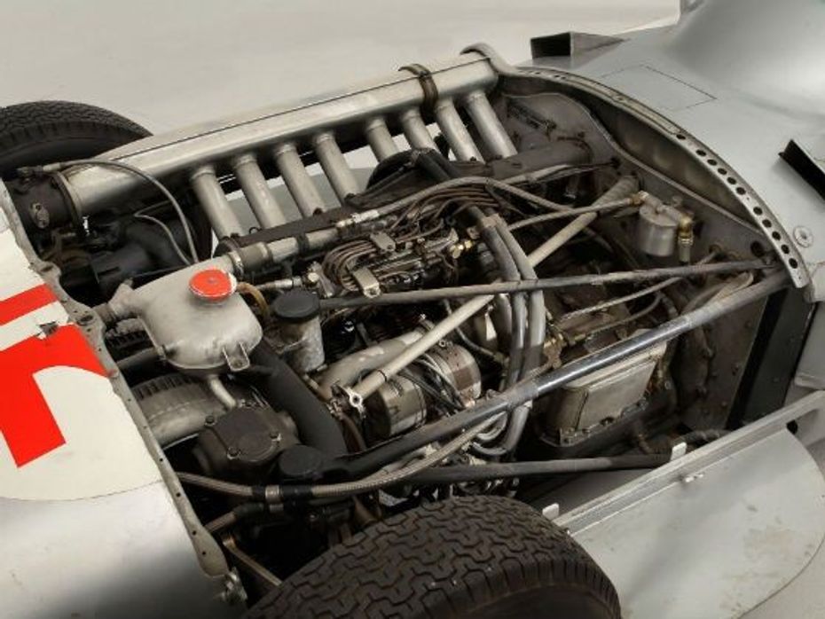 The 2.5-litre straight-eight heart of the Mercedes-Benz type W 196 R