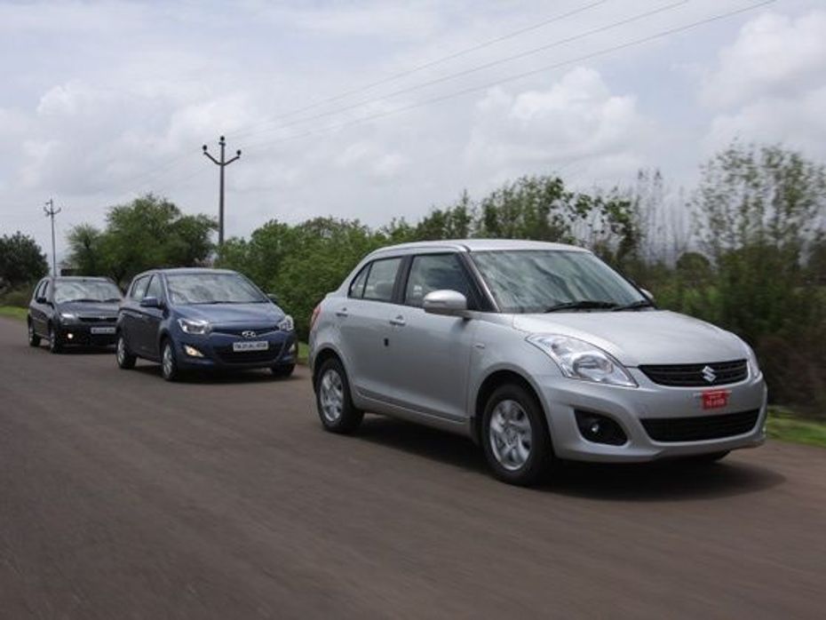 Mahindra Verito Vibe vs Maruti Swift DZire vs Hyundai i2