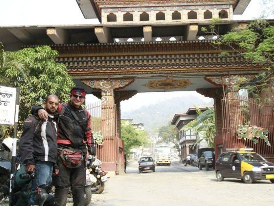 Entering Bhutan