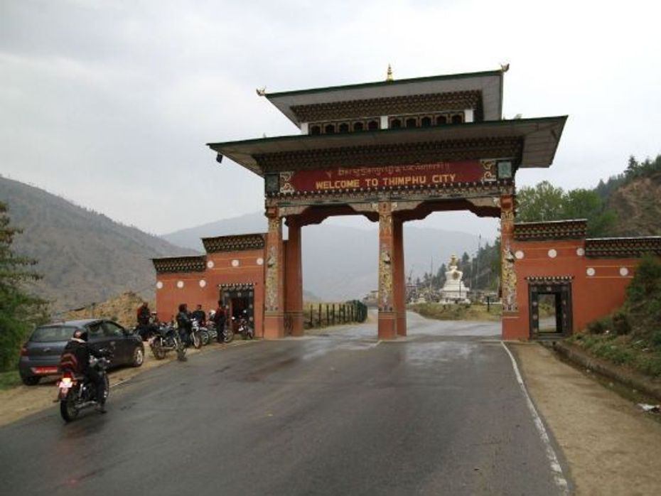 Entering Thimpu