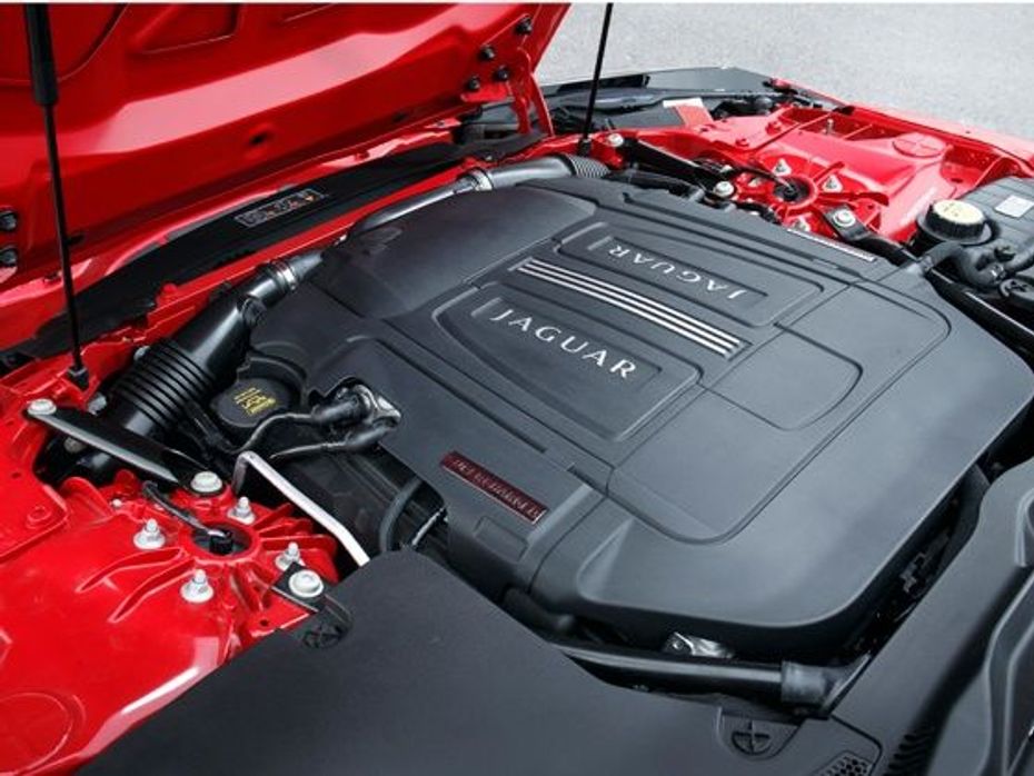 Jaguar F-Type supercharged engine