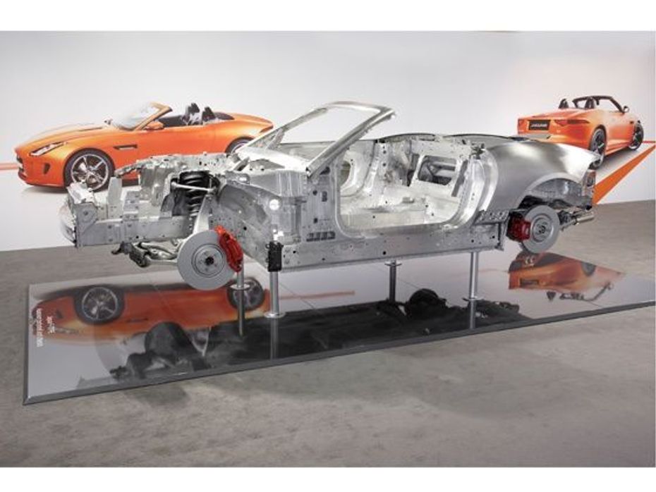 Jaguar F-Type monocoque aluminium chassis