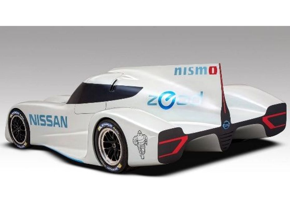 Nissan ZEOD RC electric race car rear shot