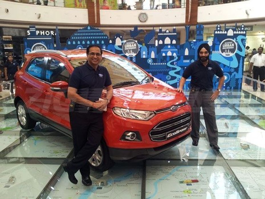 Ford EcoSport on display in Delhi