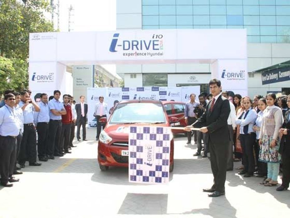 Hyundai i-Drive India flag off ceremony