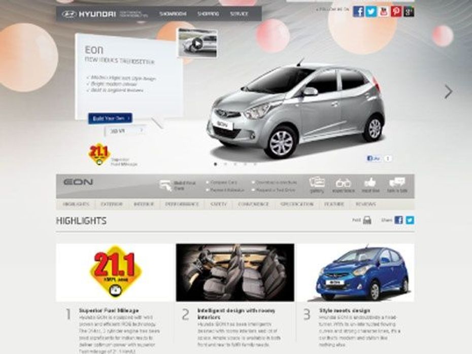 The new Hyundai corporate website screenshot