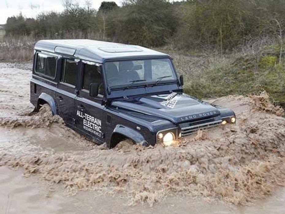 Land Rover Defender electric research vehicle