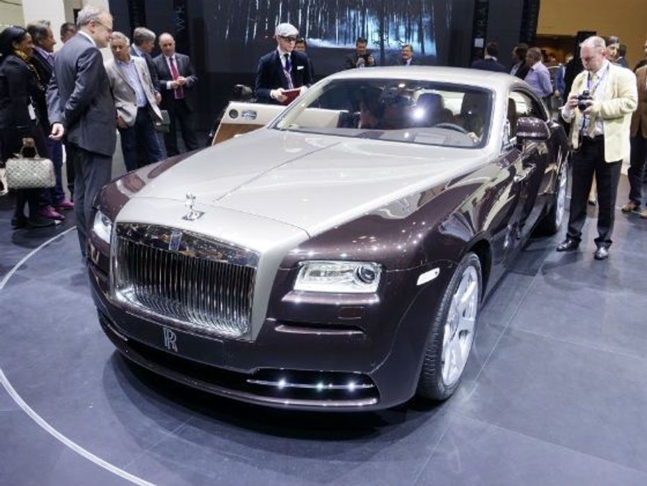 Rolls Royce Wraith on display at Geneva