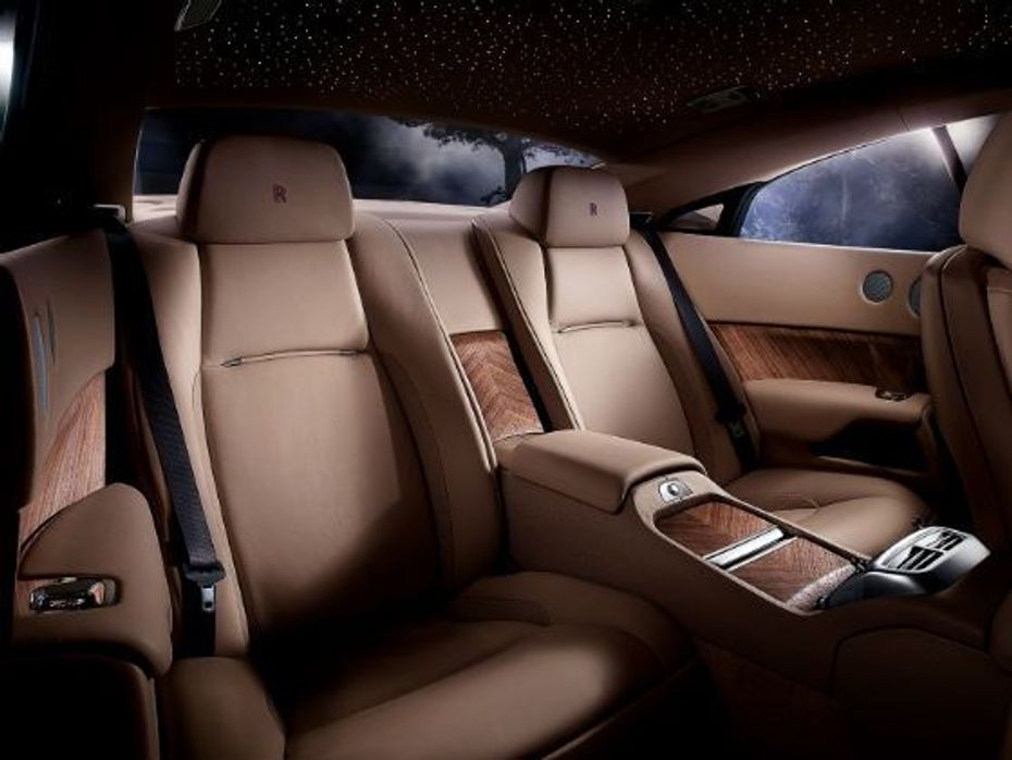 Rear seat of the Wraith