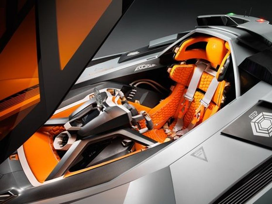 Lamborghini Egoista concept cockpit