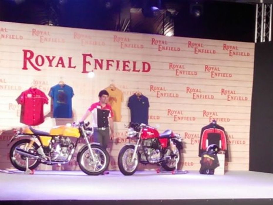 Siddartha Lal poses with the Royal Enfield Continental GT