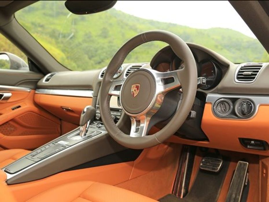 Porsche Cayman S interior shot