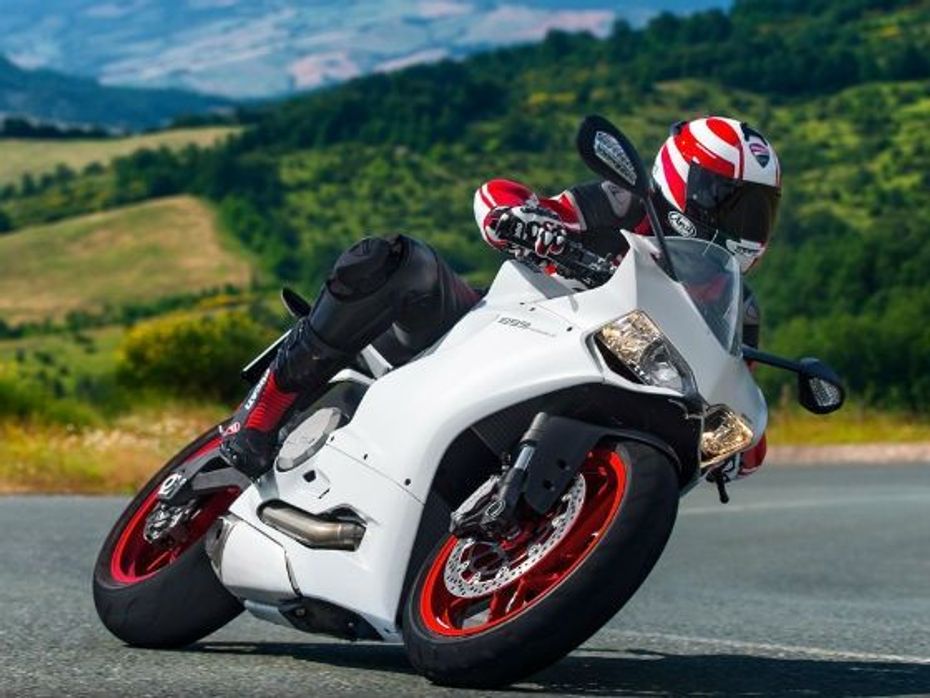 Ducati 899 Panigale action shot
