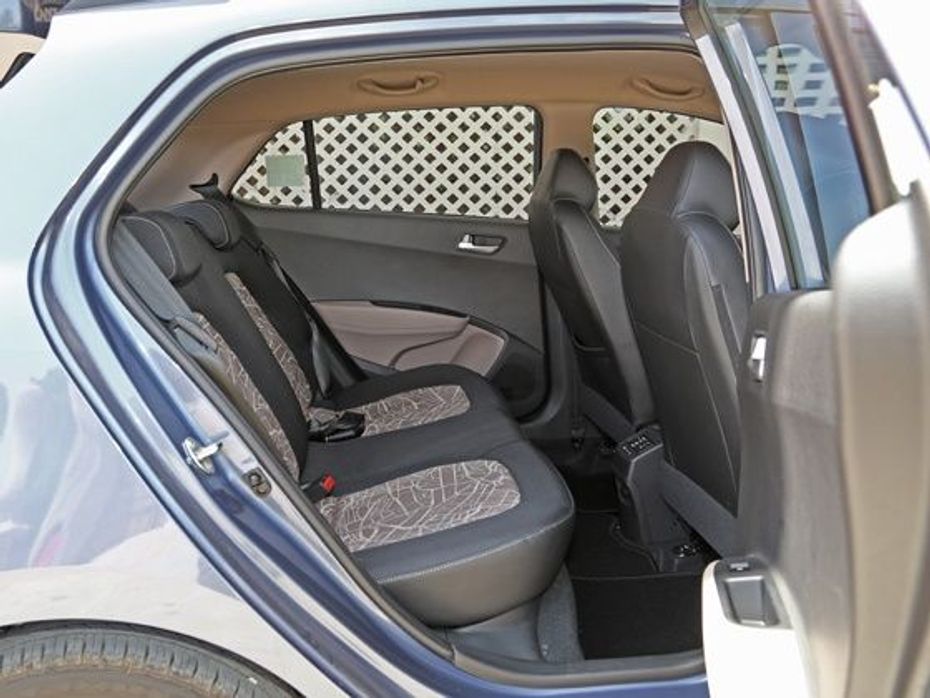 Hyundai Grand i10 rear seat space