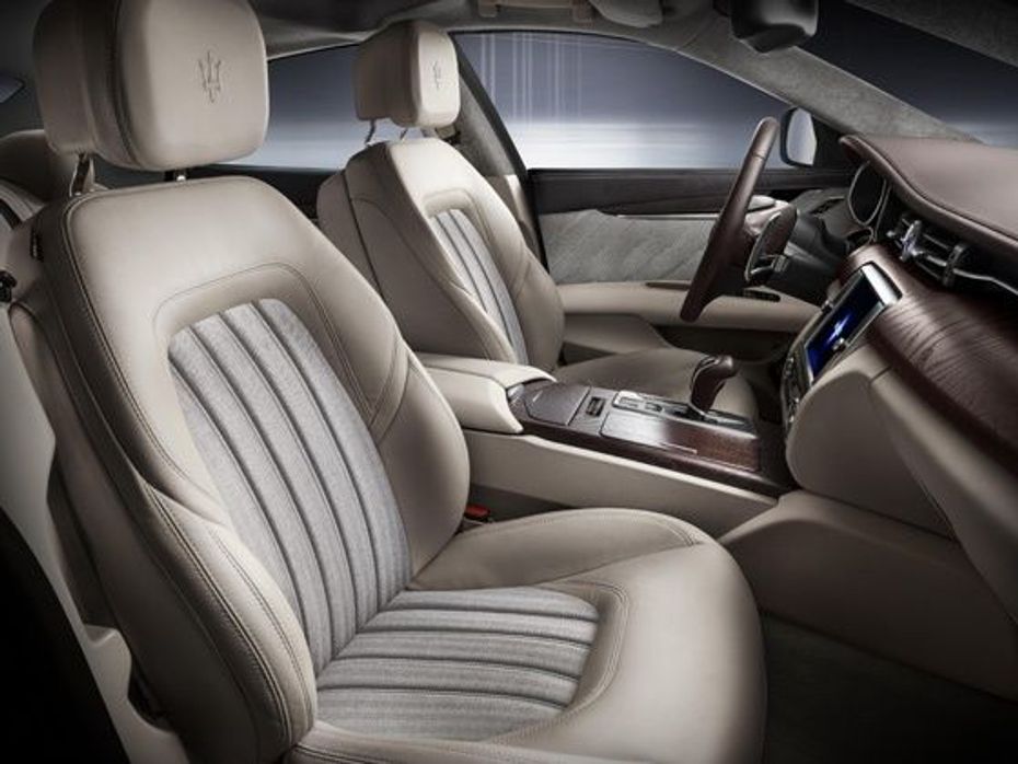 Maserati Quattroporte Ermenegildo Zegna Limited Edition interior shot