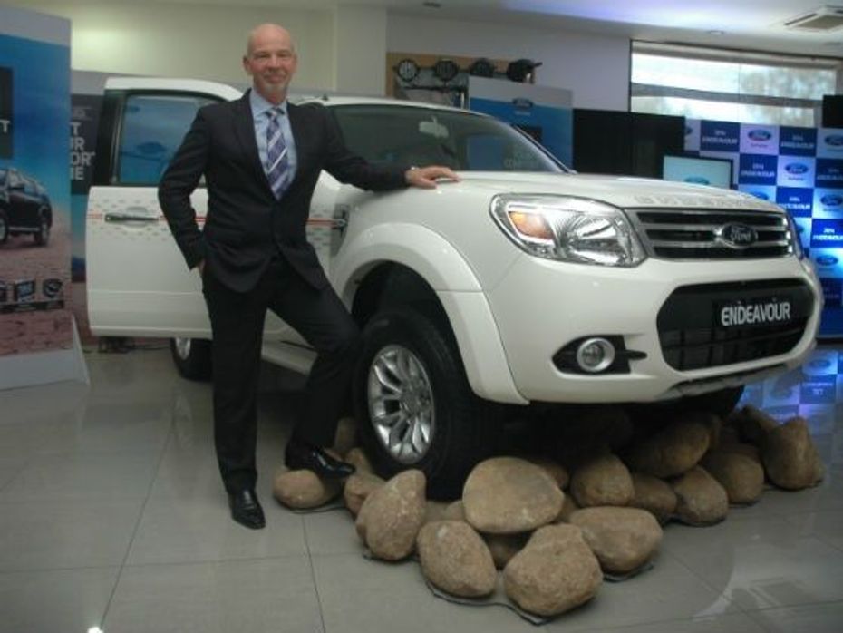Nigel Harris at the launch of the 2014 Ford Endeavour