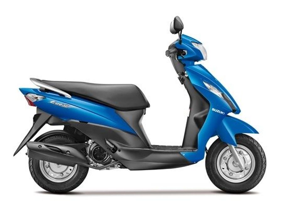 Suzuki Lets scooter side shot