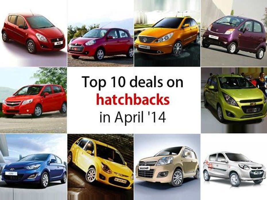 Top 10 deals on hatchbacks in April 2014