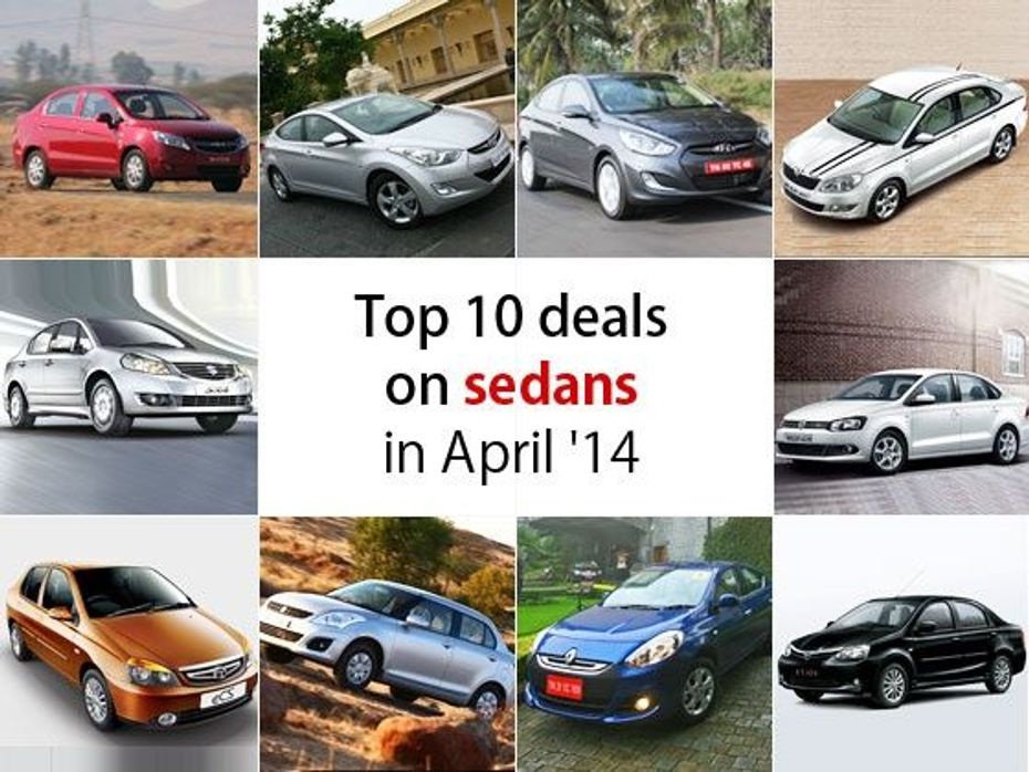 Top 10 deals on sedans in April 2014