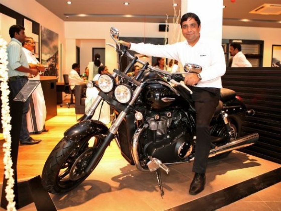 Vimal Sumbly poses at the new Kochi dealership