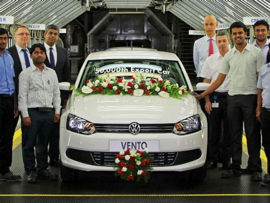Volkswagen India exports 50,000th car