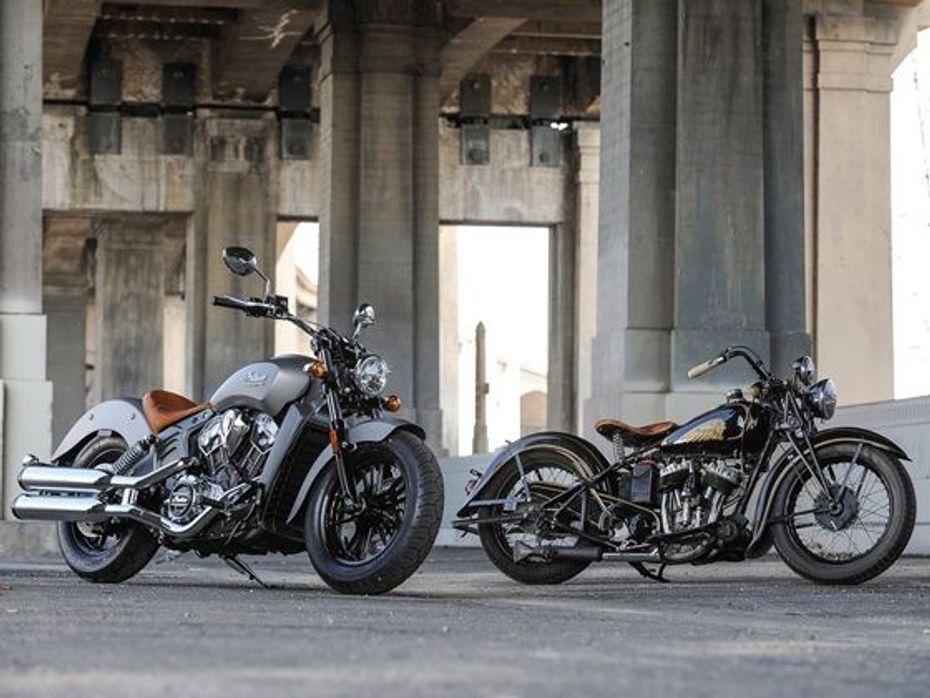 2015 Indian Scout and the original Indian Scout