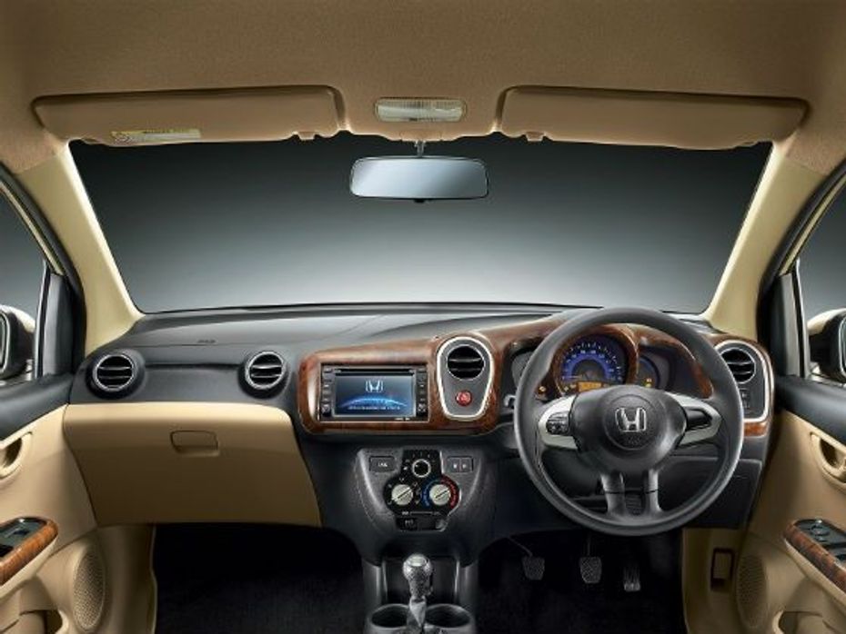Honda Mobilio interior with AVN