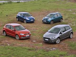 Fiat Punto Evo vs Volkswagen New Polo vs Maruti Suzuki Swift vs Nissan Micra: Diesel review