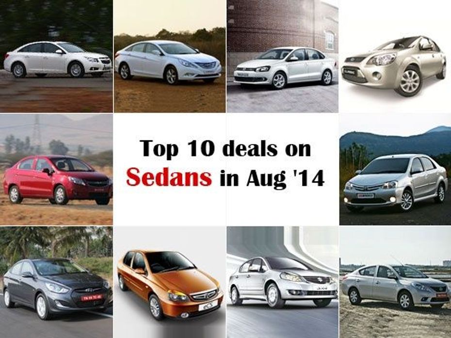 Top 10 deals on sedans in August 2014