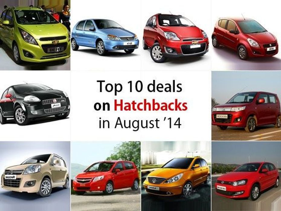 Top 10 deals on Hatchbacks in August 2014