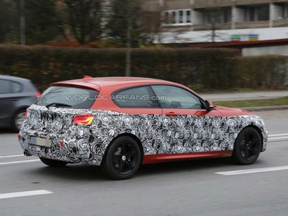 BMW 1 Series facelift spied rear