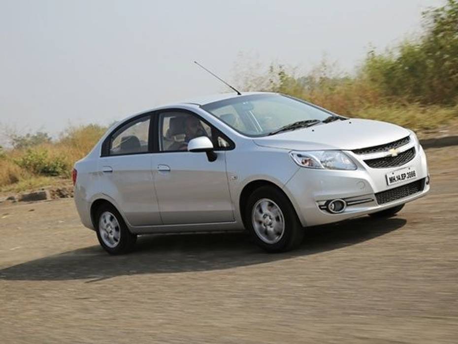 2014 Chevrolet Sail front three quarters action shot