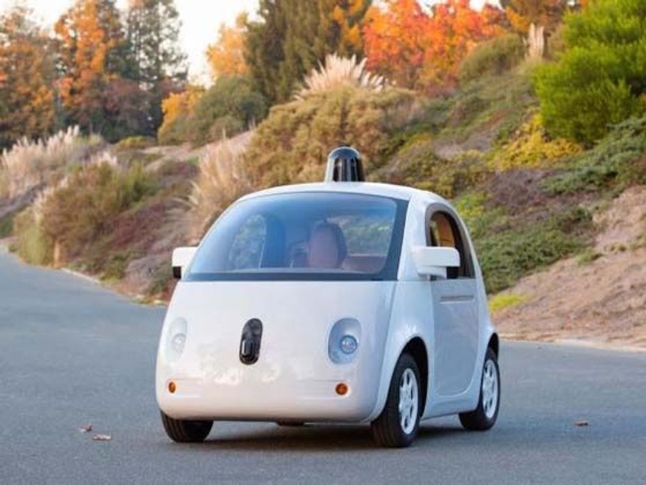 Google self-driving car in production form