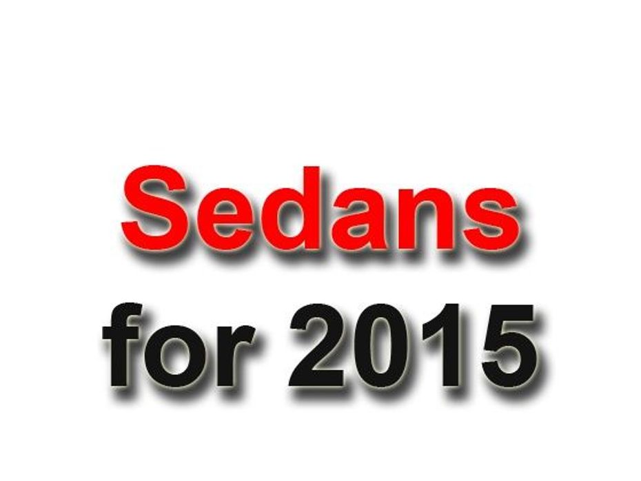 Sedans for 2015
