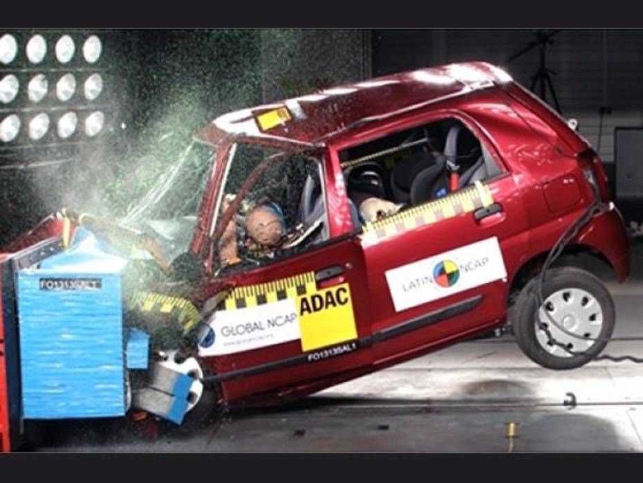 Global NCAP cunducted crash test on Indian small cars