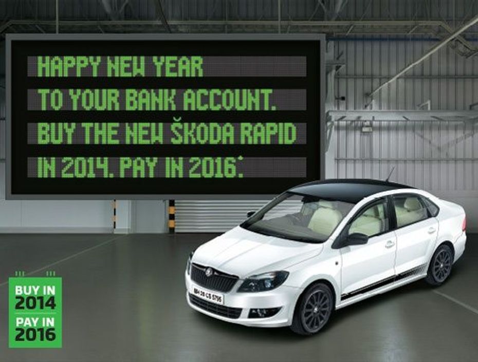 Buy the new Skoda Rapid in 2014 and pay in 2016