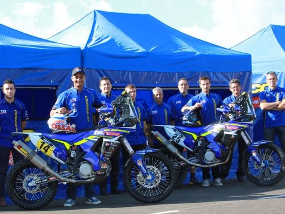 TVS Racing Dakar Rally team