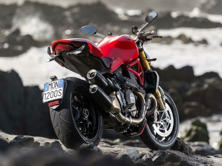 Ducati Monster 1200 S rear shot