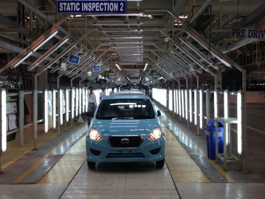 Datsun Go Production commences front picture