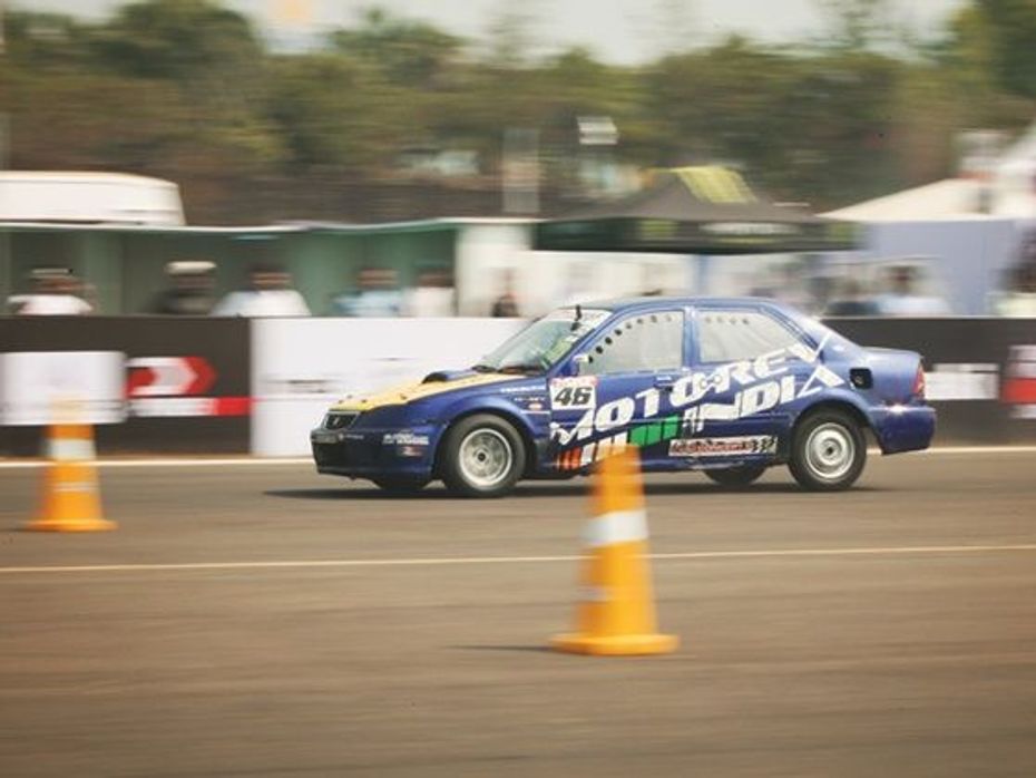 A car in action at the 2014 Valley Run