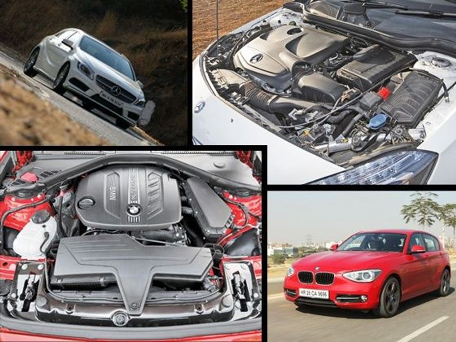 BMW 1 series vs Mercedes-Benz A-Class engine and performance